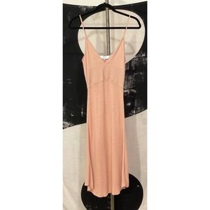 L’Academie XS “Halley” Dusty Pink Knit Midi Dress